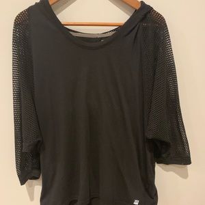 Black netted top